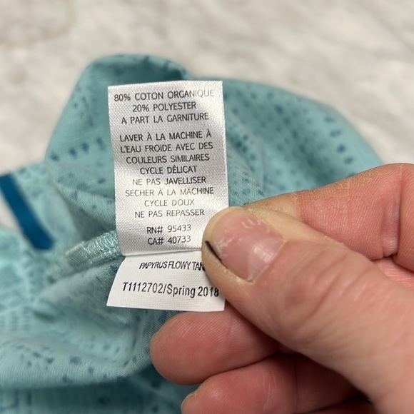 Toad & Co Teal Printed Tank Size Small - Picture 11 of 12